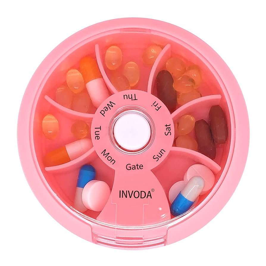 Order microdosing capsules in Australia for a controlled and consistent psychedelic experience, shown in a weekly planner
